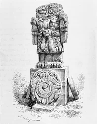 Statue der Göttin Coatlicue, aus 